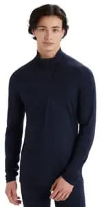 Термофутболка з довгим рукавом ICEBREAKER 200 Oasis LS Half Zip MEN MIDNIGHT S