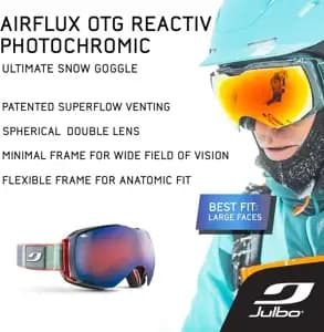Маска JULBO 809 12 128 AIRFLUX BLEU CAT 3 OTG