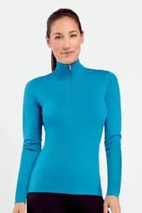Термофутболка з довгим рукавом ICEBREAKER BF 200 Oasis LS Half Zip WMN Stripe cruise M