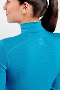 Термофутболка з довгим рукавом ICEBREAKER BF 200 Oasis LS Half Zip WMN Stripe cruise M