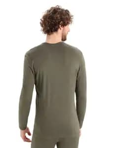Термофутболка з довгим рукавом ICEBREAKER 200 Oasis LS Crewe Ski Stripes MEN LODEN S