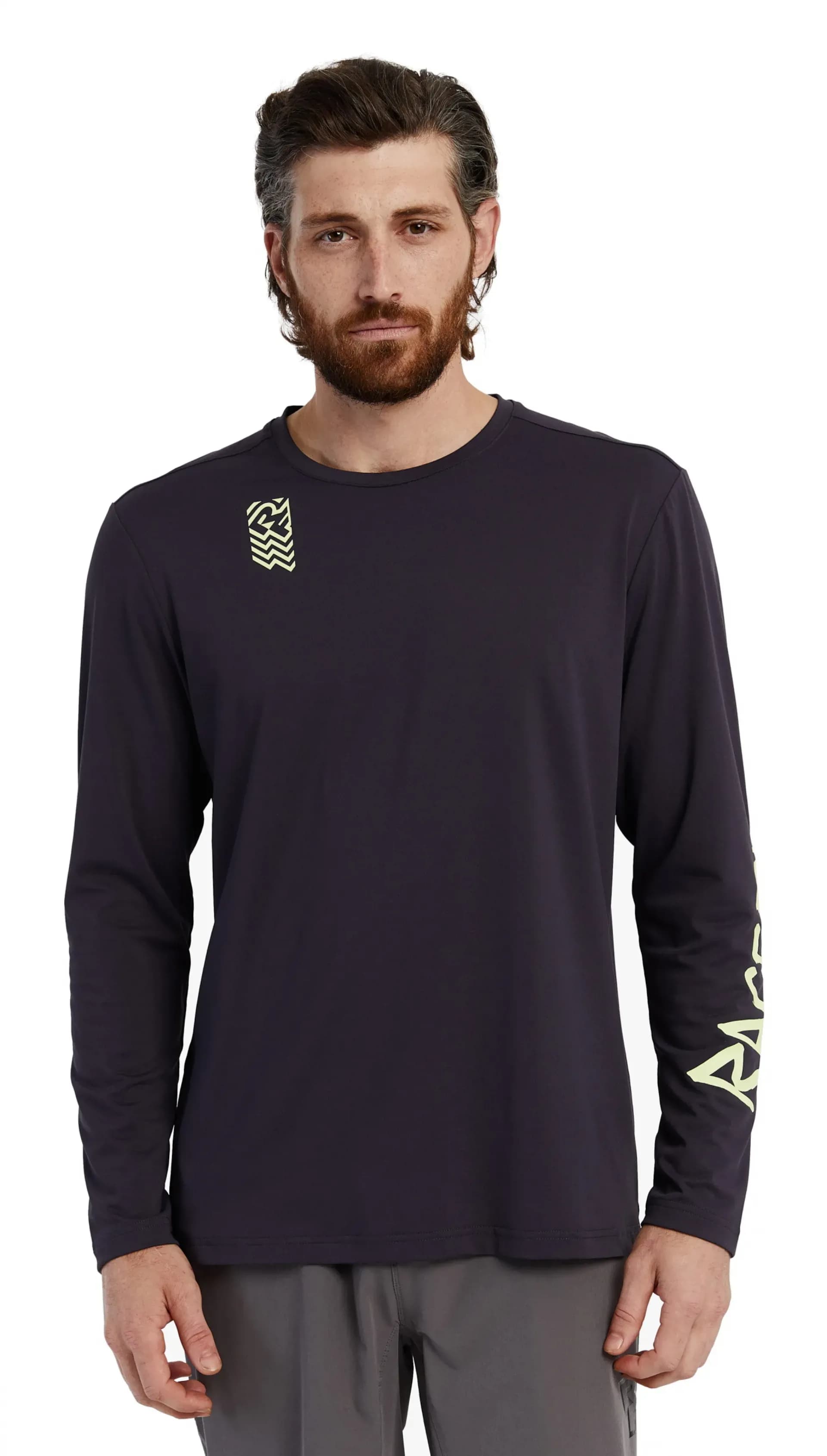 Велофутболка RACE FACE Commit LS Tech Top-Black-S