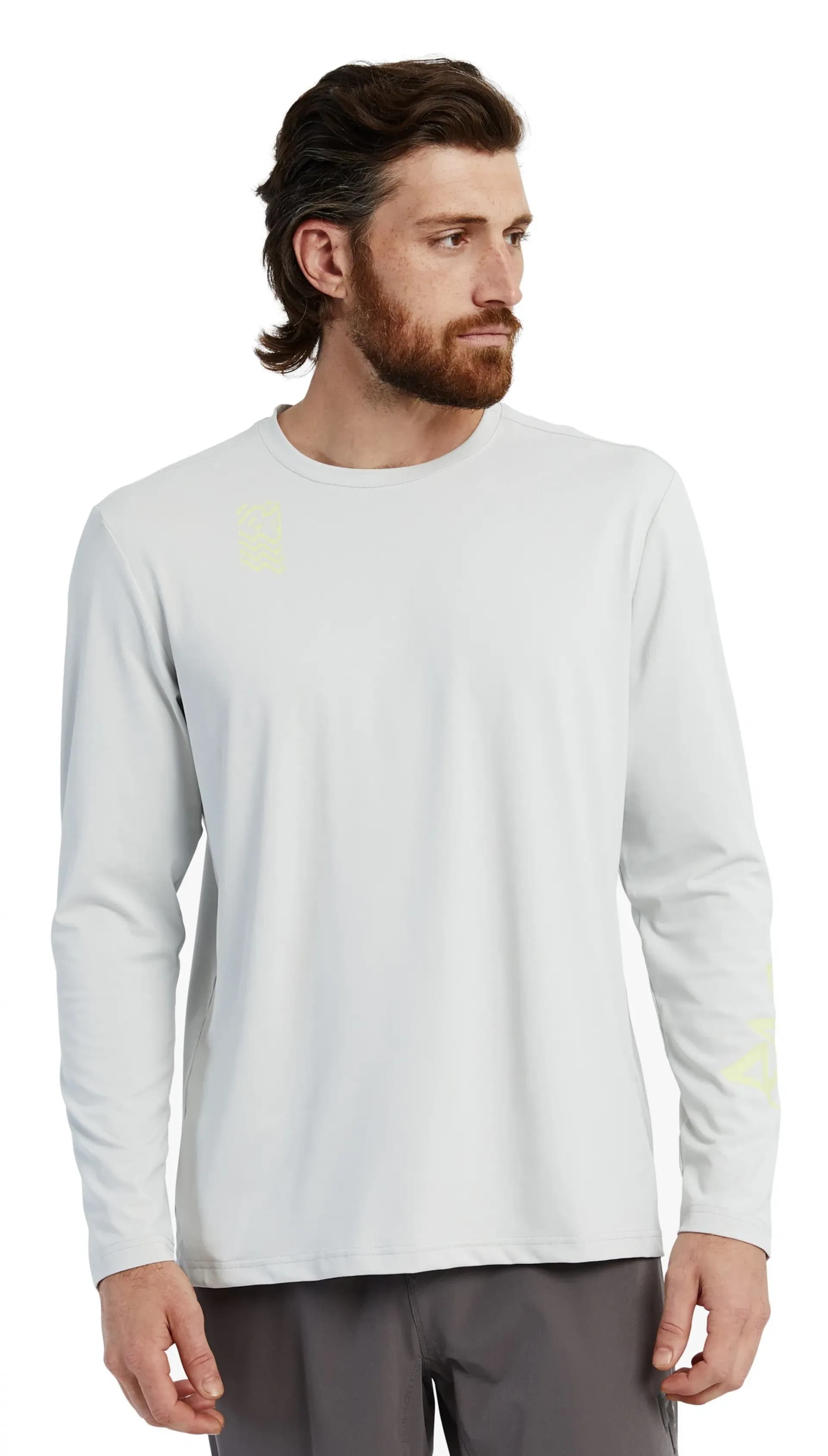 Велофутболка RACE FACE Commit LS Tech Top-Concrete-S