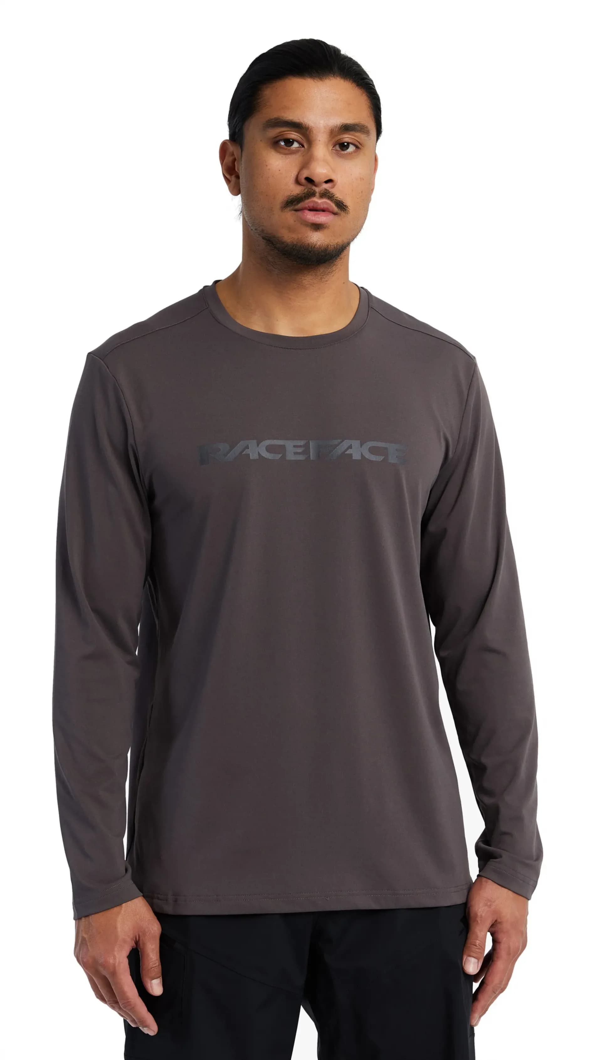 Велофутболка RACE FACE Commit LS Tech Top-Charcoal-S