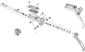 Ричаг ручки SRAM LEVER BLADE CRBN - LEVEL ULT QTY 1