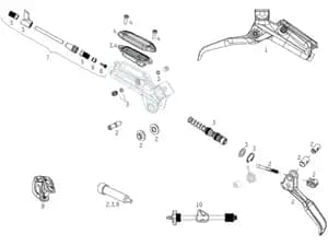 Ричаг ручки SRAM LEVER BLADE ALUM - LEVEL TLM QTY 1