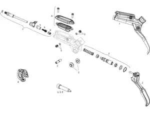 Ричаг ручки SRAM LEVER BLADE ALUM - LEVEL TL QTY 1