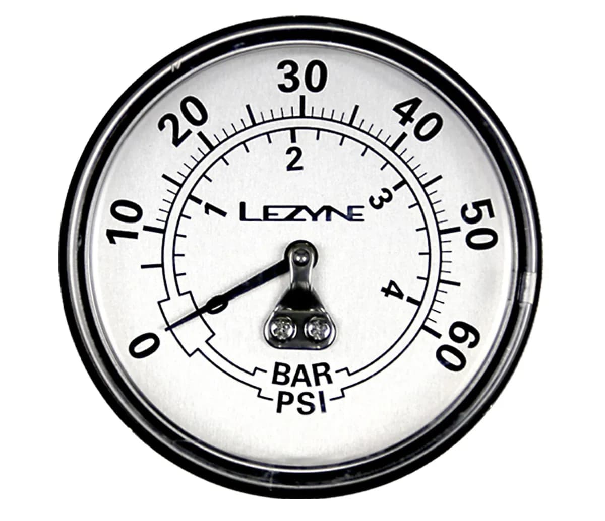 Манометр LEZYNE 60 PSI GAGUE 2.5" Сріблястий  60PSI Y13