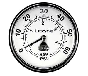 Манометр LEZYNE 60 PSI GAGUE 2.5" Сріблястий  60PSI Y13