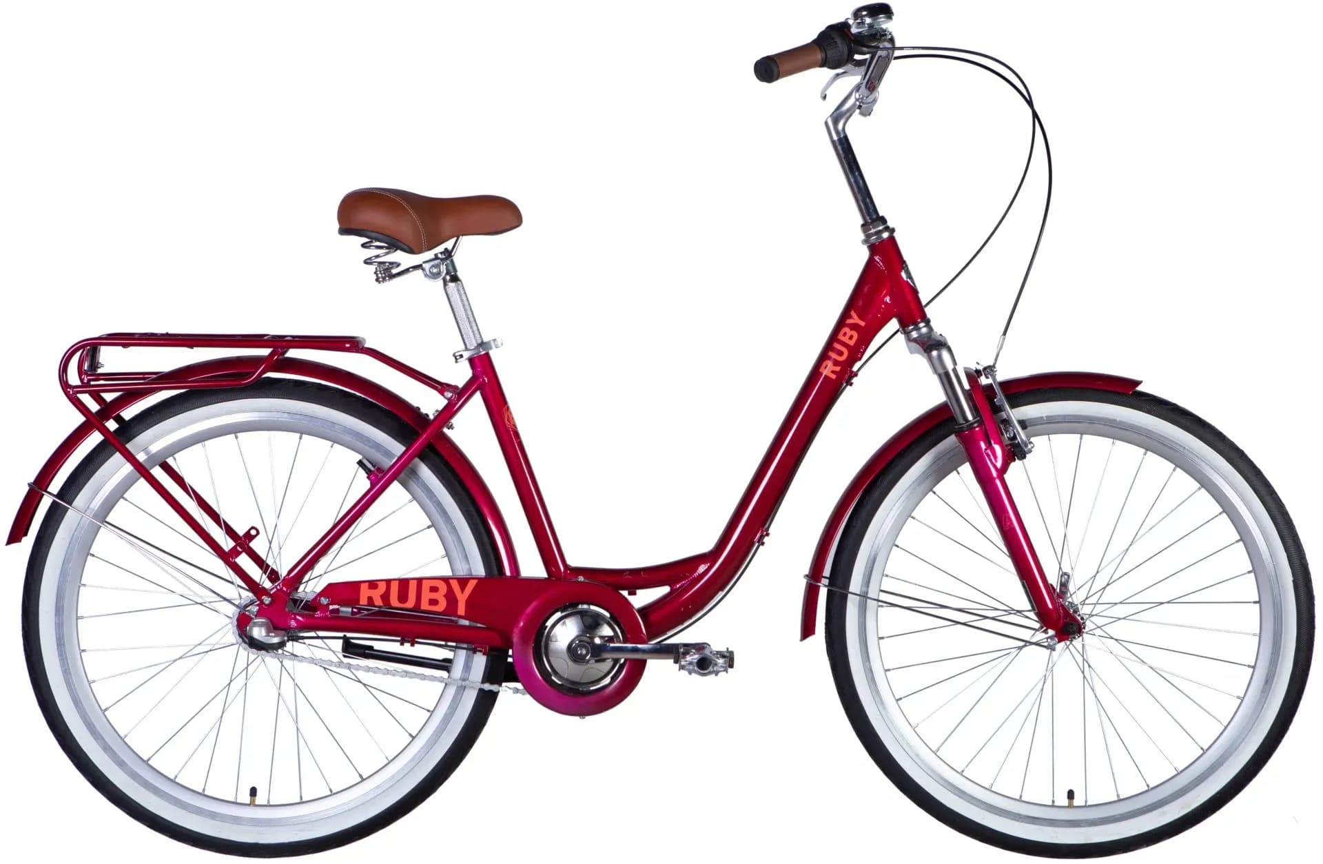Велосипед AL 26" Dorozhnik RUBY PH рама-17" бордовий 2025
