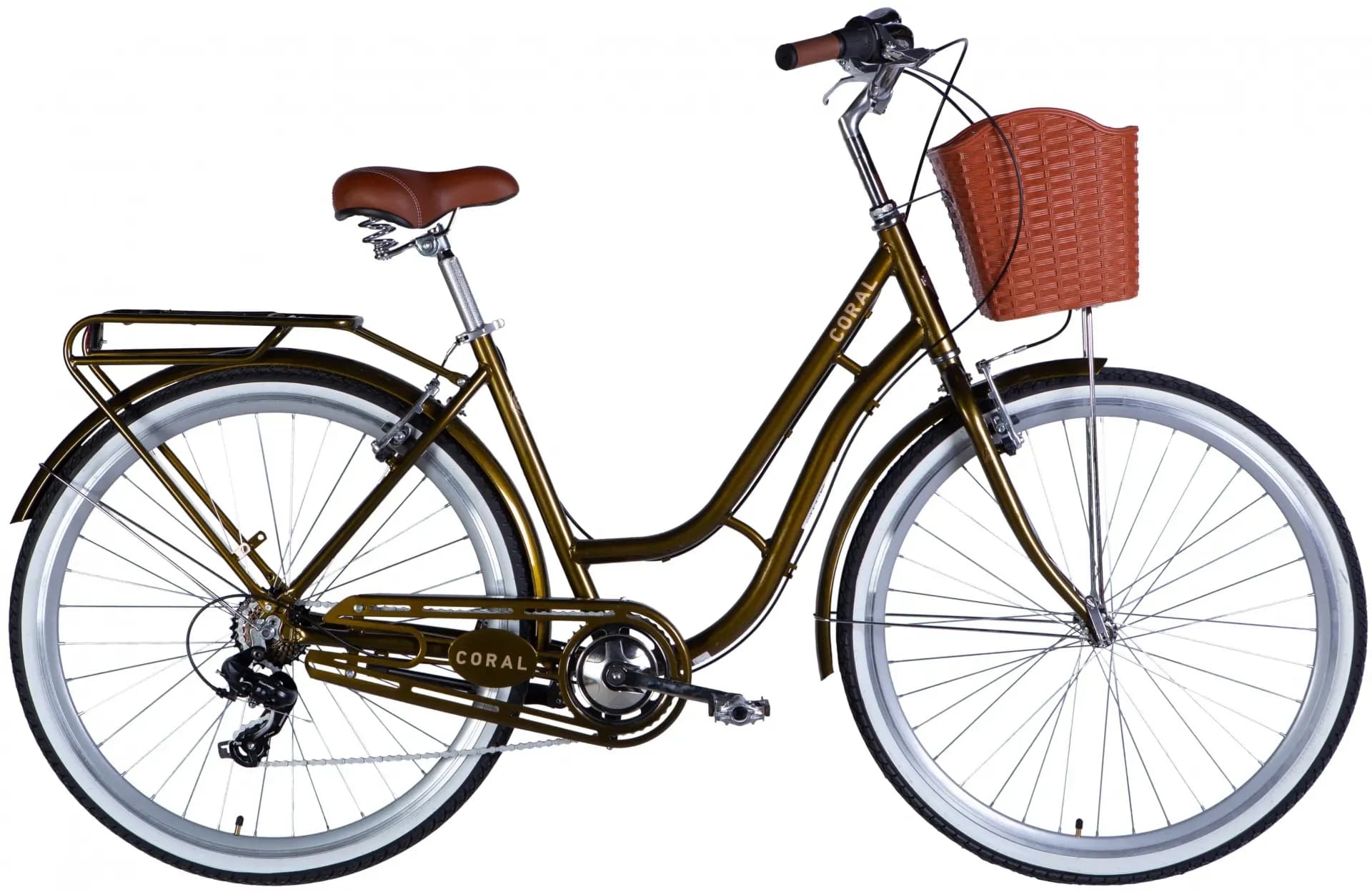 Велосипед AL 28" Dorozhnik CORAL  Vbr FR рама-19" болотно-зелений 2025