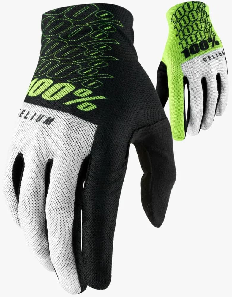 Перчатки Ride 100% CELIUM Glove [Fluo Yellow], M (9)