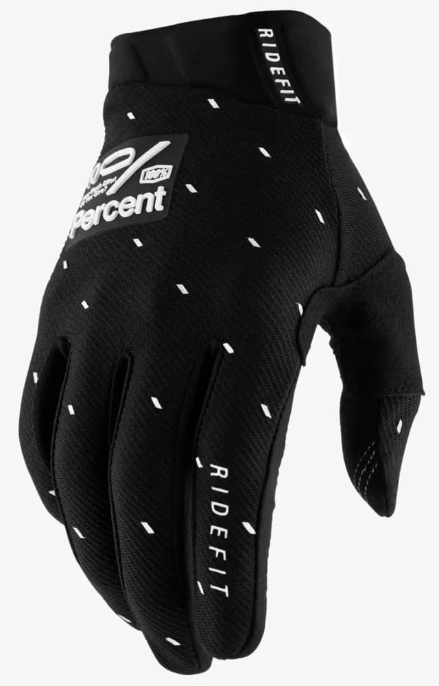 Перчатки 100% RIDEFIT Glove [Slasher Black], M (9)