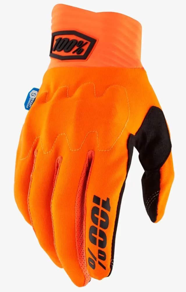 Перчатки 100% COGNITO Glove - Smart Shock® [Fluo Orange], L (10)