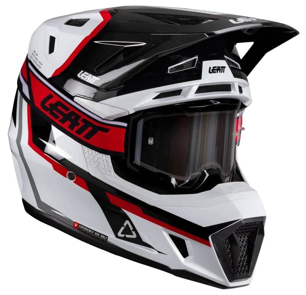Шолом LEATT Moto 7.5 Helmet + Goggle [White/Red], L