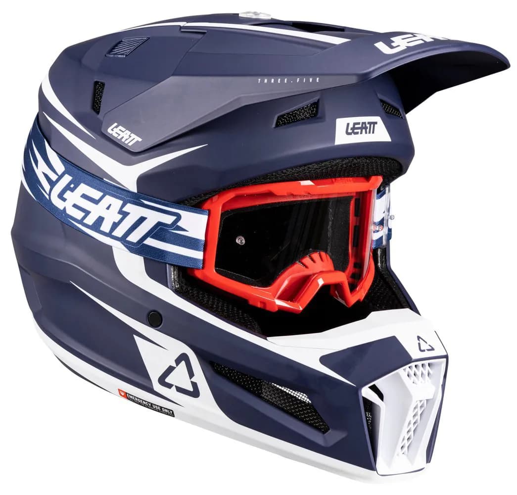 Шолом LEATT Moto 3.5 Helmet + Goggle [Blue], S
