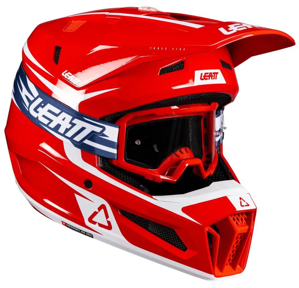Шолом LEATT Moto 3.5 Helmet + Goggle [Red], XS