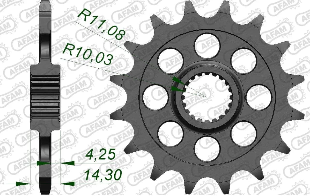 Зірка AFAM 520 Sprocket - BMW, 17z