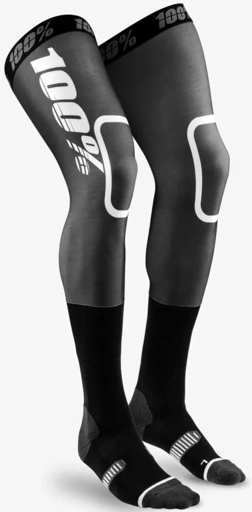 Шкарпетки 100% REV Knee Brace Sock [Black/White], S/M
