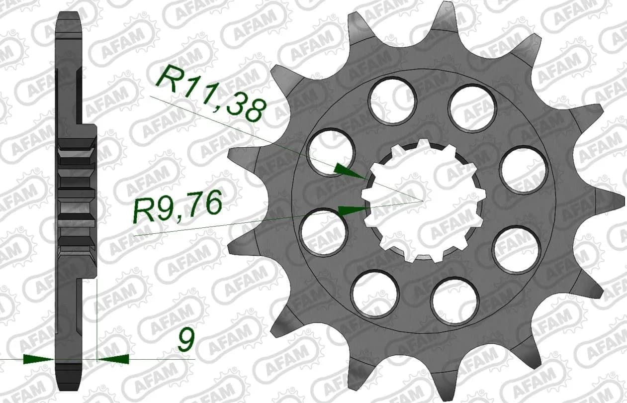 Зірка AFAM 520 Sprocket - Suzuki, 13z