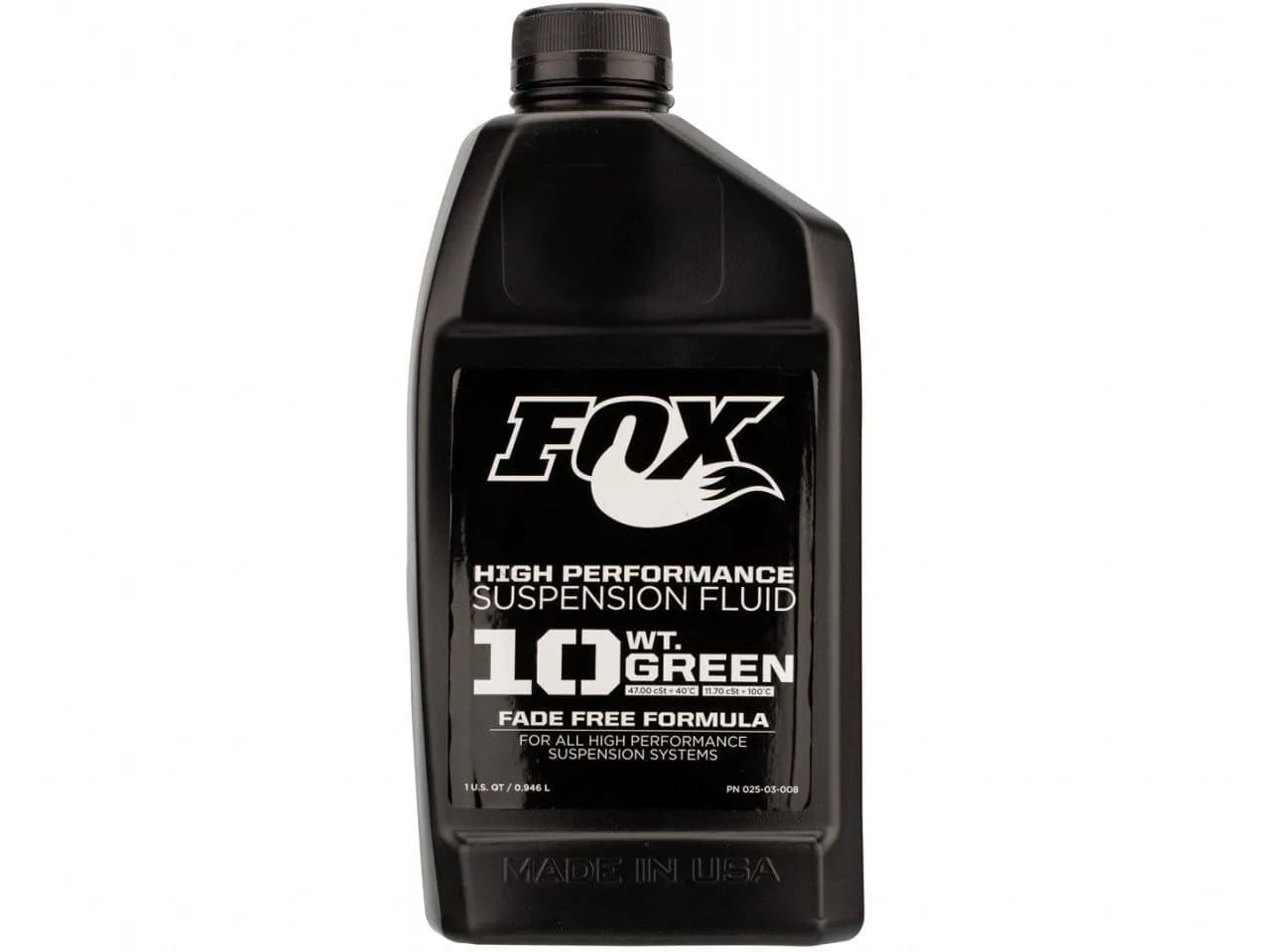 Мастило FOX Suspension Fluid 946ml 10 WT Green