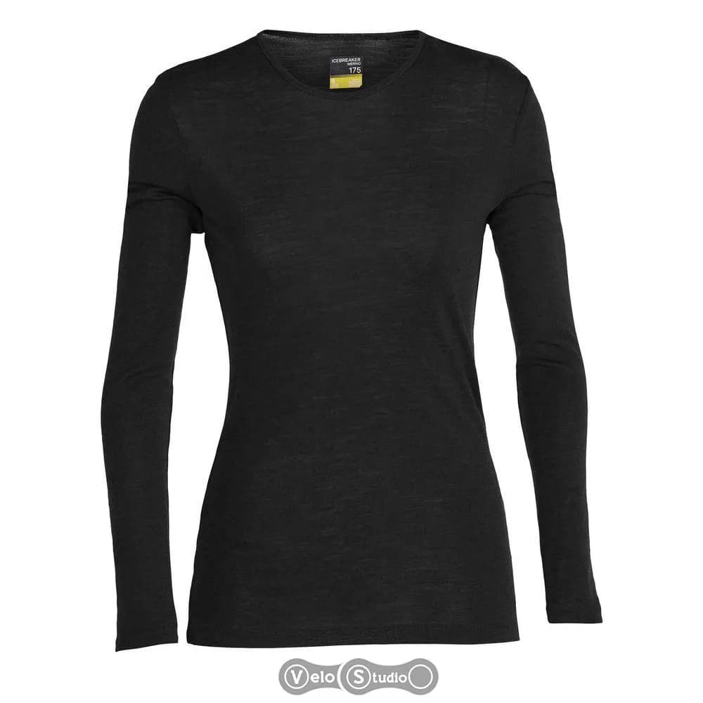 Термофутболка з довгим рукавом ICEBREAKER 175 Everyday LS Crewe WMN Black M