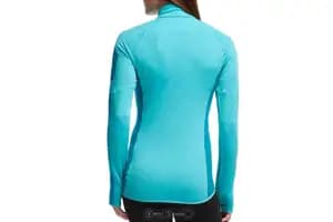 Термокофта ICEBREAKER Atom LS Zip WMN aquamarine/alpine/alpine S