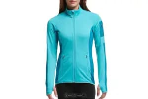 Термокофта ICEBREAKER Atom LS Zip WMN aquamarine/alpine/alpine S