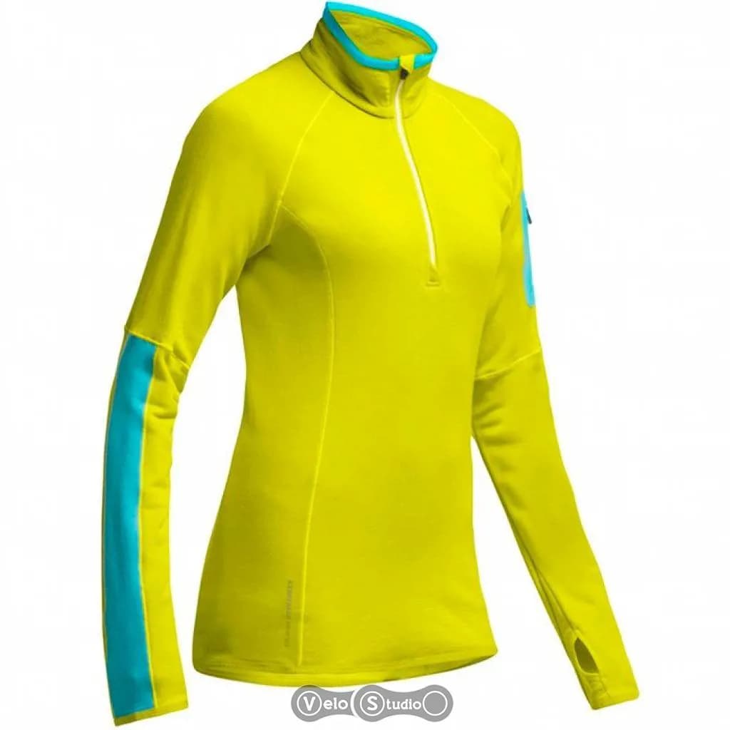 Термокофта ICEBREAKER Atom LS Zip WMN chartreuse/glacier/white M