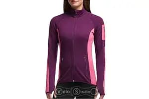 Термокофта ICEBREAKER Atom LS Zip WMN maroon/shocking S
