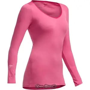 Термофутболка з довгим рукавом ICEBREAKER BF 150 Siren LS Sweetheart WMN shocking/garnet M