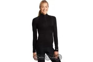 Термофутболка з довгим рукавом ICEBREAKER BF 200 Chakra Zip WMN cognac L