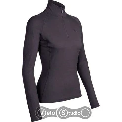 Термофутболка з довгим рукавом ICEBREAKER BF 200 Chakra Zip WMN java L