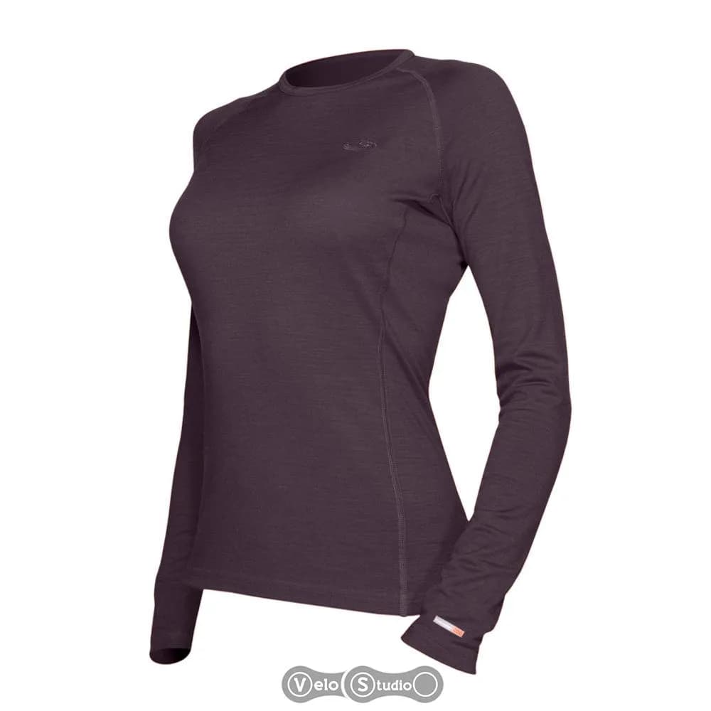 Термофутболка з довгим рукавом ICEBREAKER BF 200 Oasis Crewe WMN java L