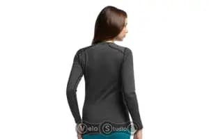 Термофутболка з довгим рукавом ICEBREAKER BF 200 Oasis LS Crewe WMN black/snow M