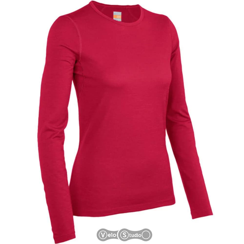 Термофутболка з довгим рукавом ICEBREAKER BF 200 Oasis LS Crewe WMN garnet S