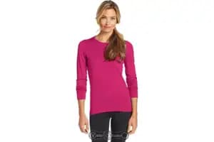 Термофутболка з довгим рукавом ICEBREAKER BF 200 Oasis LS Crewe WMN magenta M