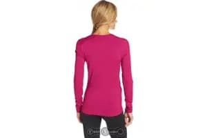 Термофутболка з довгим рукавом ICEBREAKER BF 200 Oasis LS Crewe WMN magenta M