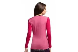 Термофутболка з довгим рукавом ICEBREAKER BF 200 Oasis LS Crewe WMN shocking/garnet/vino S