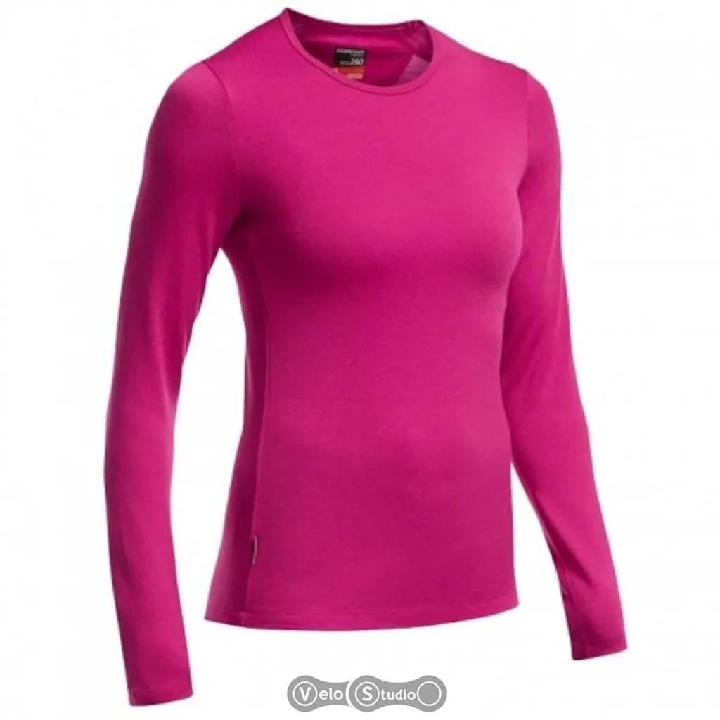 Термофутболка з довгим рукавом ICEBREAKER BF 260 Tech Top LS Crewe WMN raspberry L