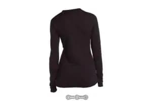 Термофутболка з довгим рукавом ICEBREAKER BF 260 Tech Top LS Crewe WMN Stripe cognac M