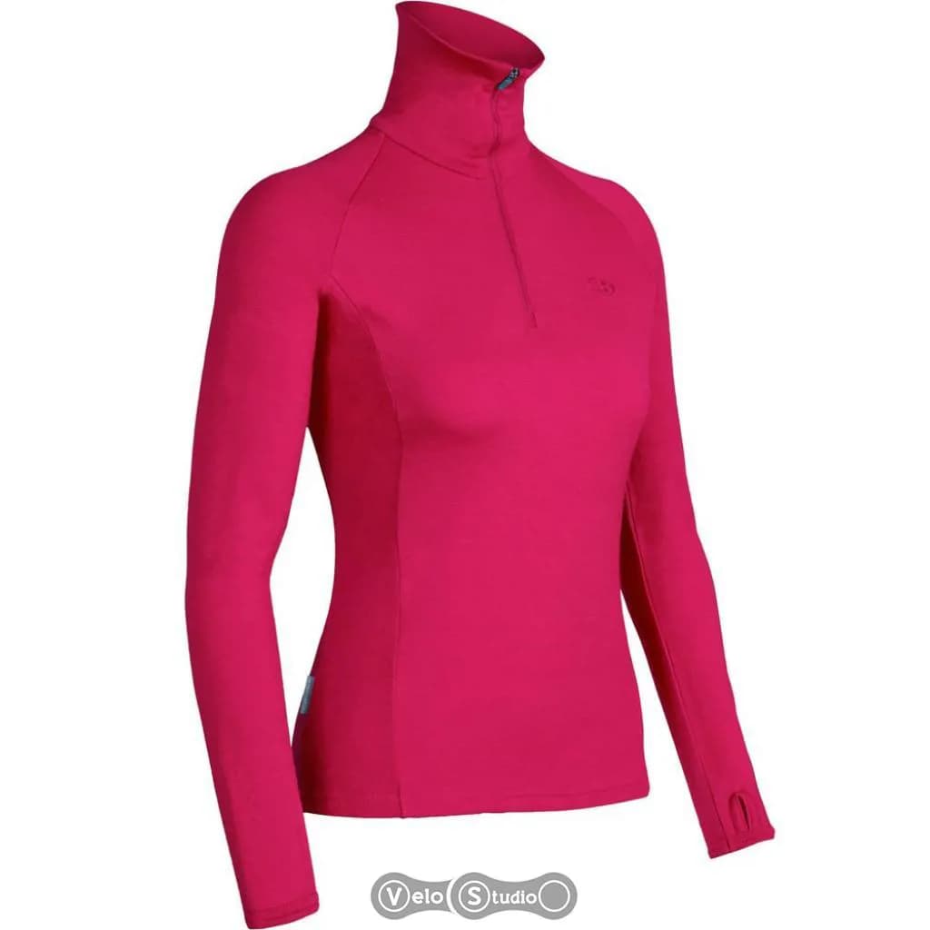 Термофутболка з довгим рукавом ICEBREAKER BF 260 Tech Top WMN ruby M