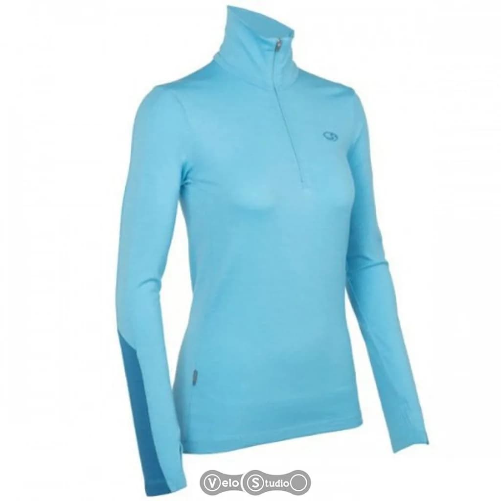 Термофутболка з довгим рукавом ICEBREAKER BF 260 Vertex LS Half Zip WMN glacier/cruise L