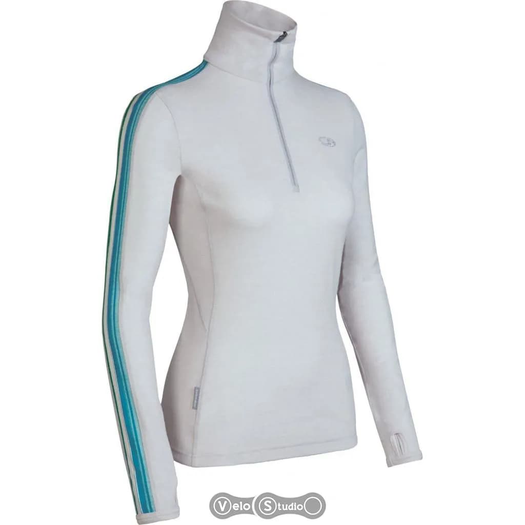 Термофутболка з довгим рукавом ICEBREAKER BF 260 Vertex Zip WMN ivory L