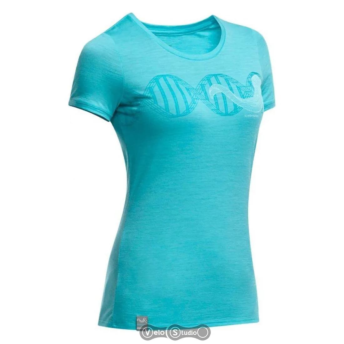 Футболка ICEBREAKER Tech T SS Low Crewe WMN glacier S