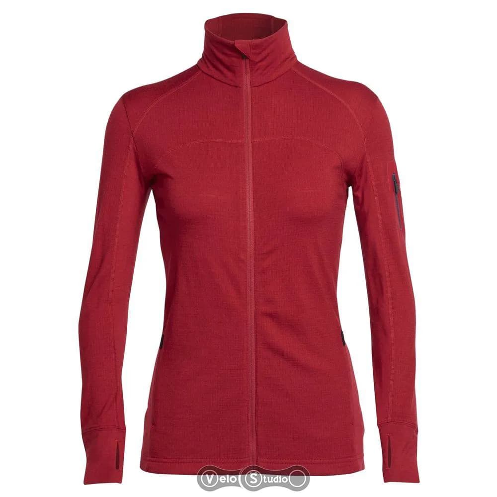 Термокофта ICEBREAKER Terra LS Zip WMN oxblood/stealth M