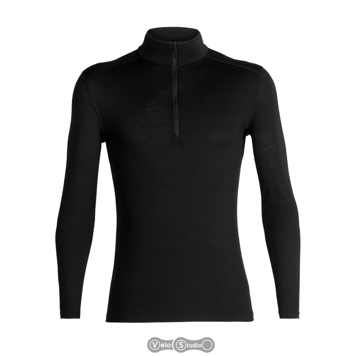 Термофутболка з довгим рукавом ICEBREAKER 200 Oasis LS Half Zip Black M