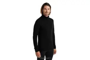 Термофутболка з довгим рукавом ICEBREAKER 200 Oasis LS Half Zip Black M