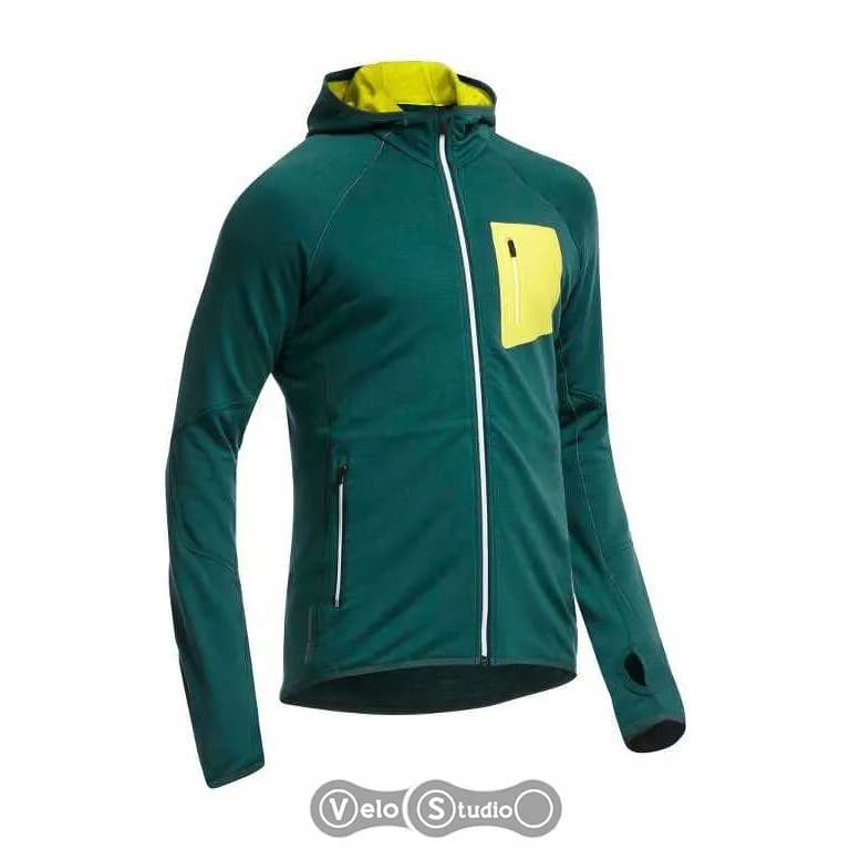 Термокофта ICEBREAKER Atom LS Zip Hood MEN pine/chartreuse/white L