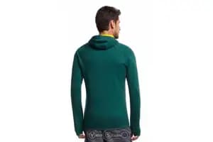 Термокофта ICEBREAKER Atom LS Zip Hood MEN pine/chartreuse/white L